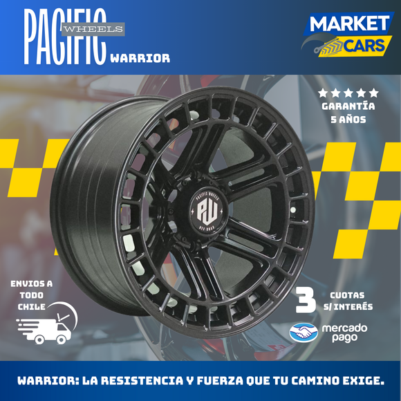 Llanta set de 4 Warrior Mb aro 16 6X139