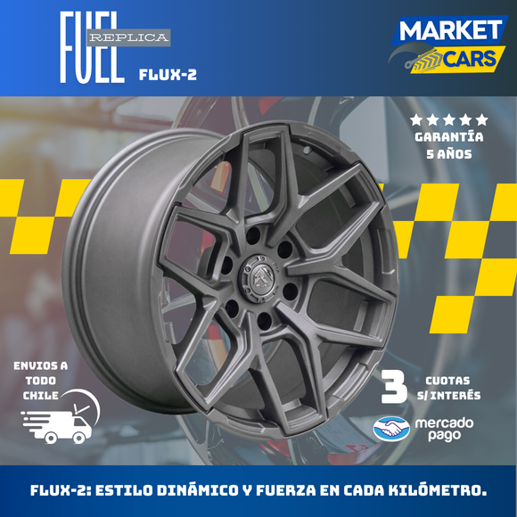 Llanta set de 4 Flux-2 aro 18 6X139