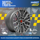 Llanta set de 4 Veloce Mgm aro 14 4X100/4X114-3