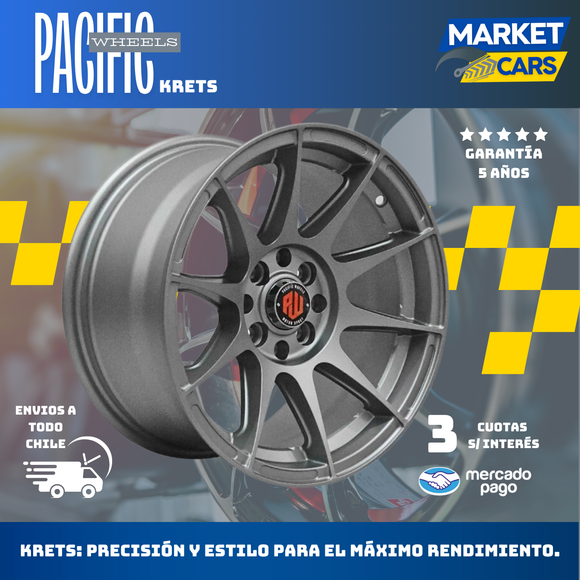 Llanta set de 4 Krets Mg aro 15 4X100/4X108