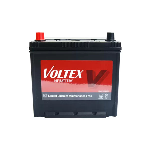 Batería Voltex 55D23R 60 Ah 550 CCA · Positivo izquierda