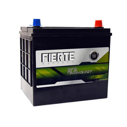 Batería Fierte EFB ECQ85 65 Ah 650 CCA · Positivo derecha