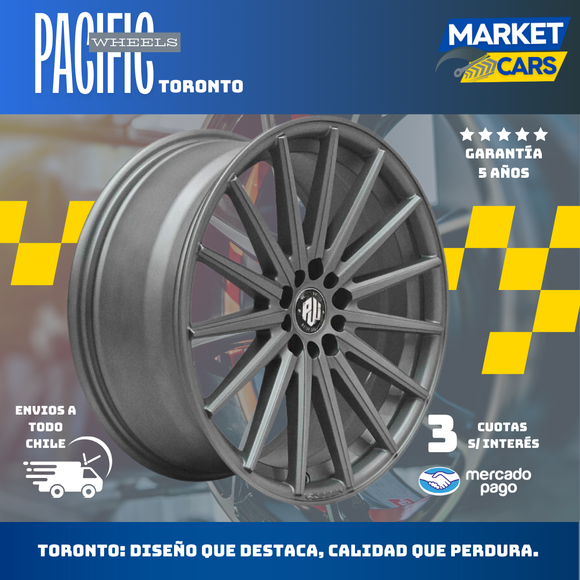 Llanta set de 4Toronto Mg Aro 18 5X100/5X108