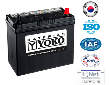 Bateria Yoko 45Ah Nx100-s6l cca 430 (- + )