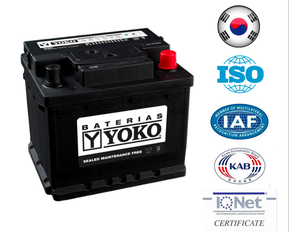 Bateria Yoko 45Ah 54321 cca 460 ( - + )
