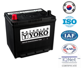 Bateria Yoko 60Ah 55d23r cca 550 ( + - )