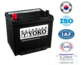 Bateria Yoko 60Ah 58-560 cca 550 ( + - )