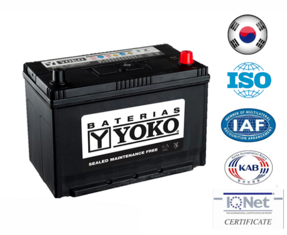 Bateria Yoko 100Ah 115d31l cca 800 ( - + )