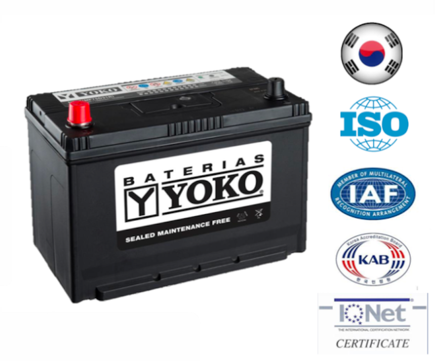 Bateria Yoko 75Ah N70z cca 630 ( + - )