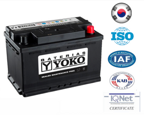 Bateria Yoko 66Ah 56638 cca 540 ( - + )