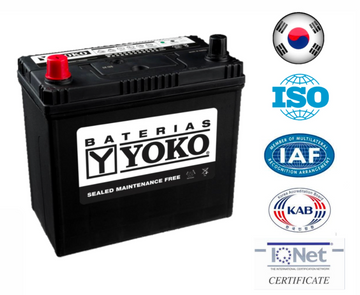 Bateria Yoko 45Ah Nx100-s6s cca 430 ( + - )