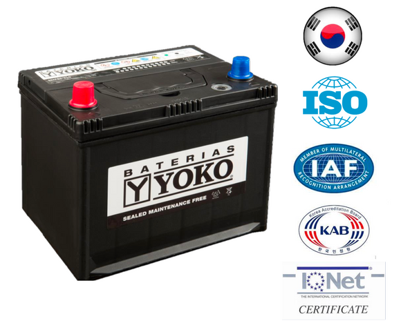 Bateria Yoko 60Ah 86-710 cca 620 ( + - )