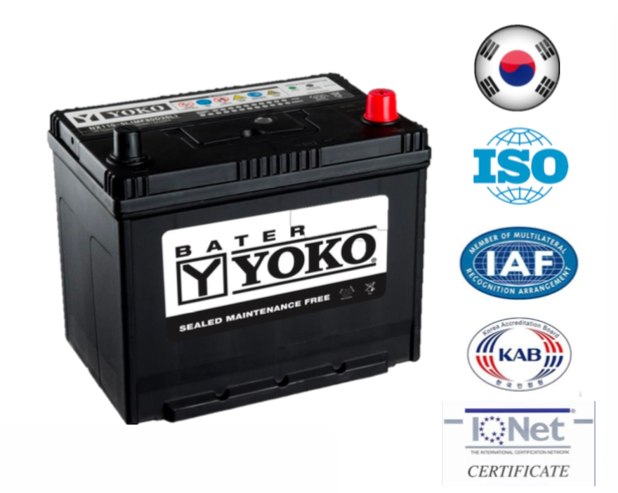 Bateria Yoko 70Ah Nx100-5l cca 600 ( - + )