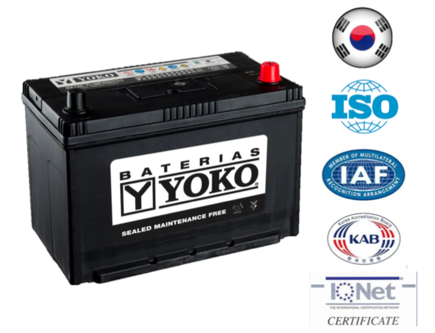 Bateria Yoko 80Ah Nx120-7l cca 670 ( - + )