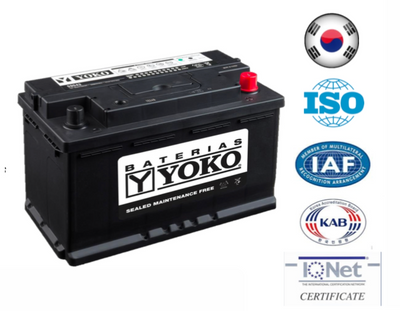 Bateria Yoko 90Ah 59042 cca 720 ( - + )
