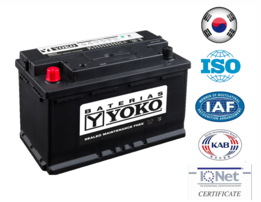 Bateria Yoko 90Ah 59043 cca 720 ( + - )