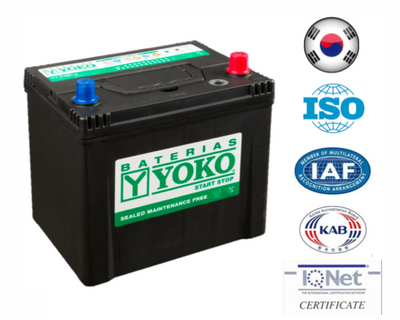 Bateria Yoko Start-Stop 65Ah Ecq85 cca 680 ( - + )