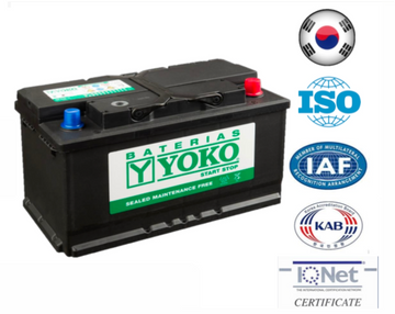 Bateria Yoko Start-Stop 95Ah Ec95 cca 900 ( - + )