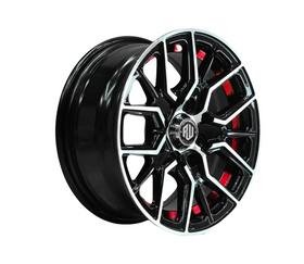 Llanta set de 4 Ozaka Bm-Uc-Red Aro 13 4X100/4X114