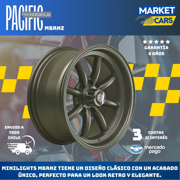 Llanta set de 4 Minilights MBRNZ Aro 14 4X100/4X114