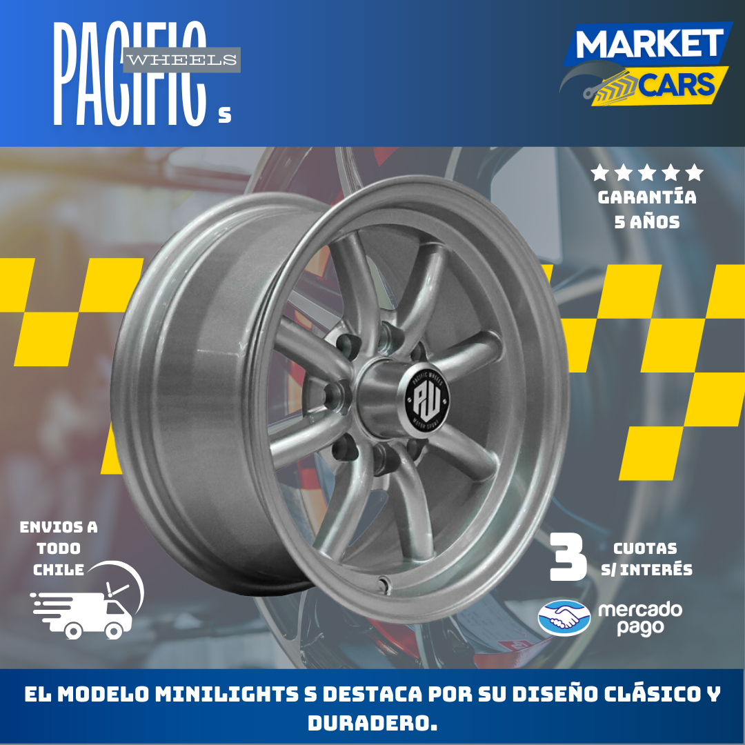 Llanta set de 4 Minilights S Aro 13 4X100/4X114