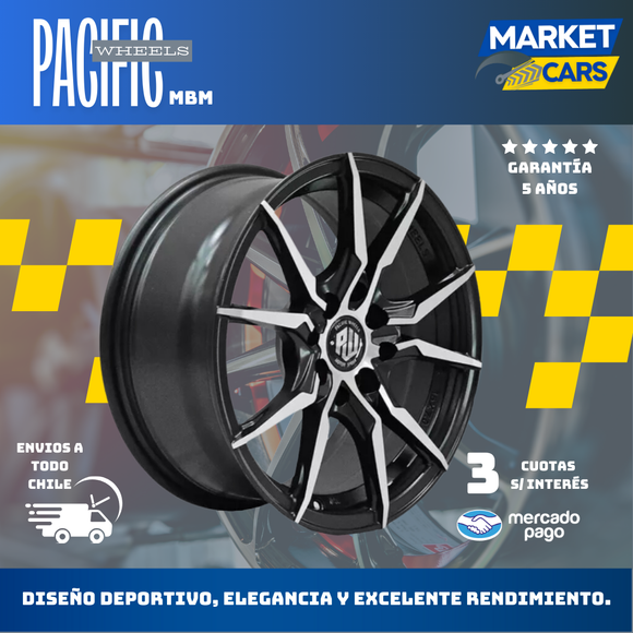 Llanta set de 4 Veneno Mbm Aro 17 5X100/5X114