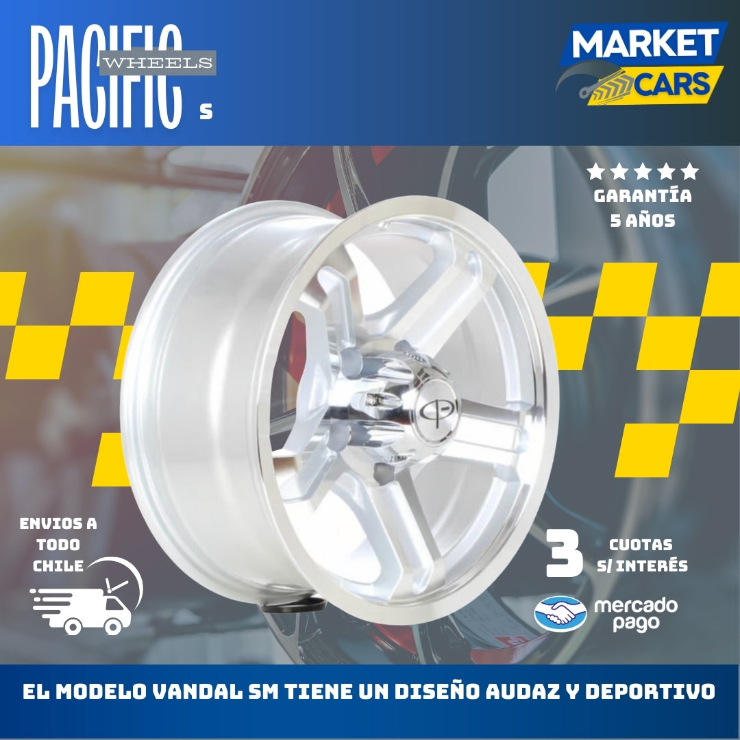 Llanta set de 4 Vandal Sm Aro 16 5X130 - 0