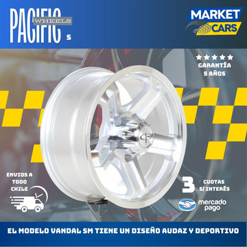 Llanta set de 4 Vandal Sm Aro 16 5X130 - 0