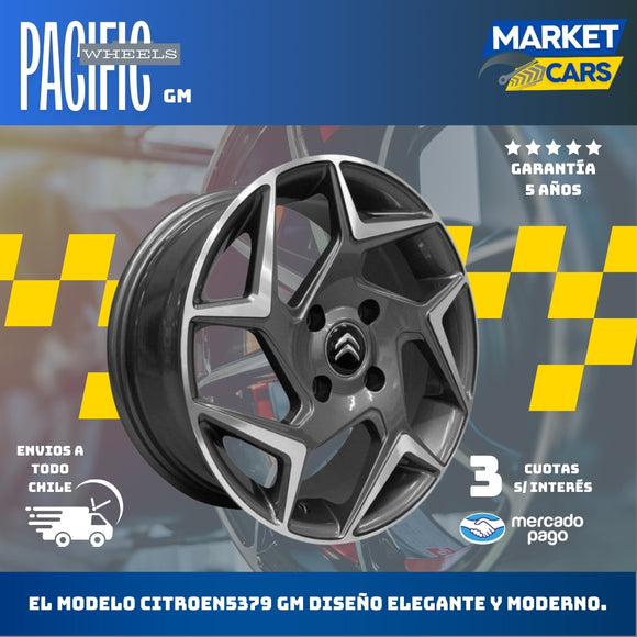 Llanta set de 4 Citroen5379 Gm Aro 14 4X108