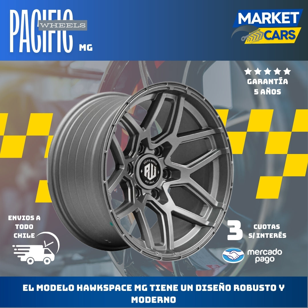 Llanta set de 4 Hawkspace Mg Aro 17 6X139 - 0