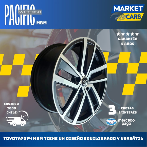 Llanta set de 4 Toyota7074 Mbm Aro 17 5X114