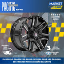 Llanta set de 4 Gladiator Bm-Mr Aro 17 5X120-3