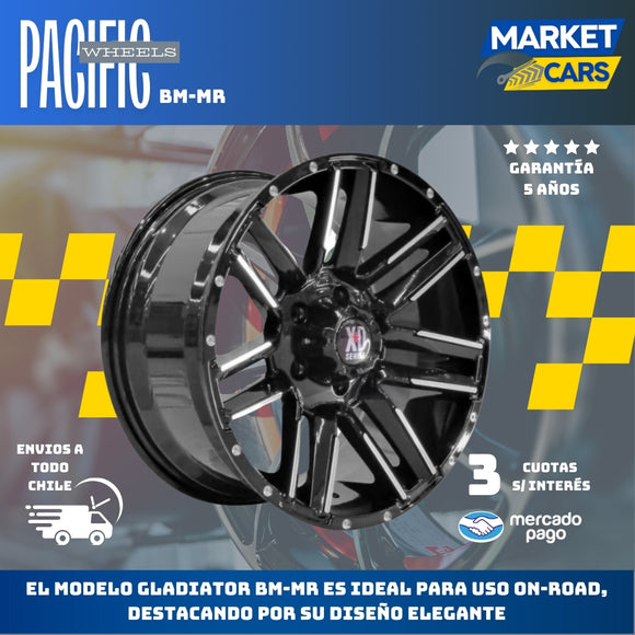 Llanta set de 4 Gladiator Bm-Mr Aro 17 5X120