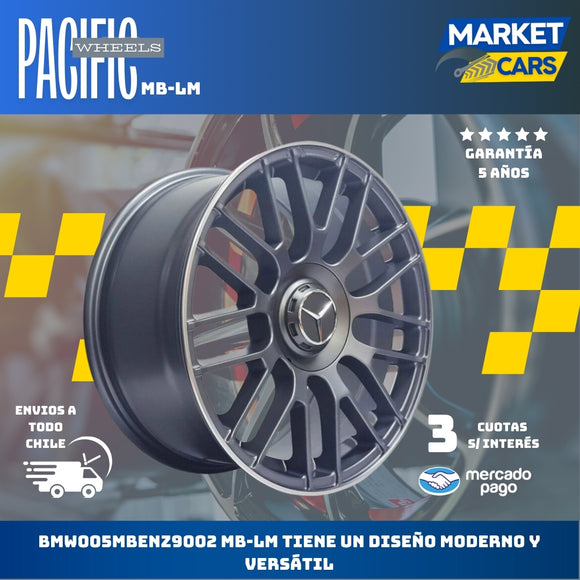 Llanta set de 4 Mbenz9002 Mb-Lm Aro 19 5X112