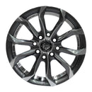 Llanta ARGUS 14x5.5, Gris grafito mecanizado, vista 2
