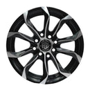 Llanta ARGUS 14x5.5, Negro mate mecanizado, vista 2