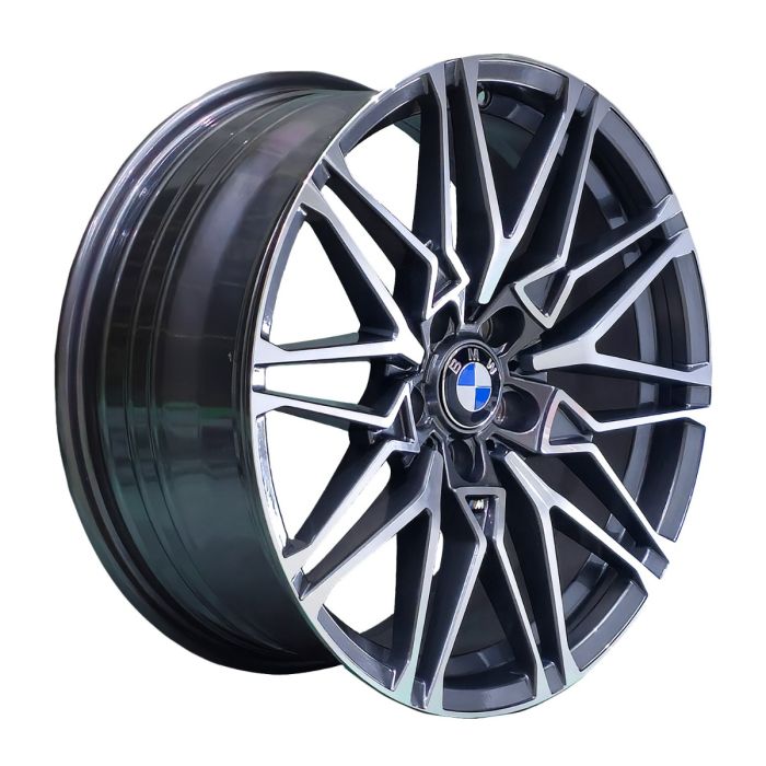 Juego de 4 llantas Bmw0052 Gm 18x8 · 5x120 · ET 30 · Gris grafito mecanizado