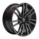 Llanta CHUKYO 14x6, Negro mecanizado, vista 1