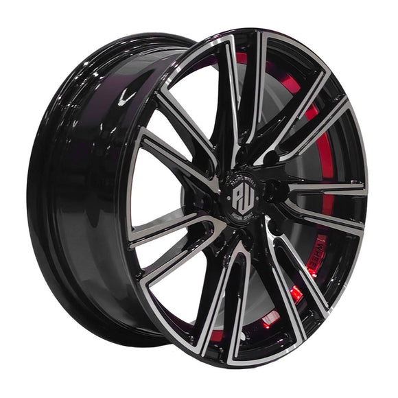 Juego de 4 llantas CHUKYO 14x6 · 4X100/4X114 · BM-UC-RED