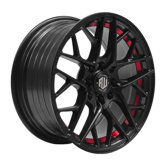Juego de 4 llantas HURRACAN 15x7 · 4X100/4X114 · MB-UC-RED