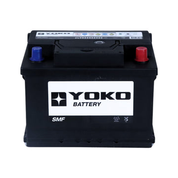Batería Yoko 55457 54 Ah 500 CCA · Positivo derecha