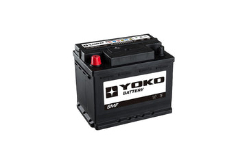 Batería Yoko 55565 55 Ah 480 CCA · Positivo izquierda