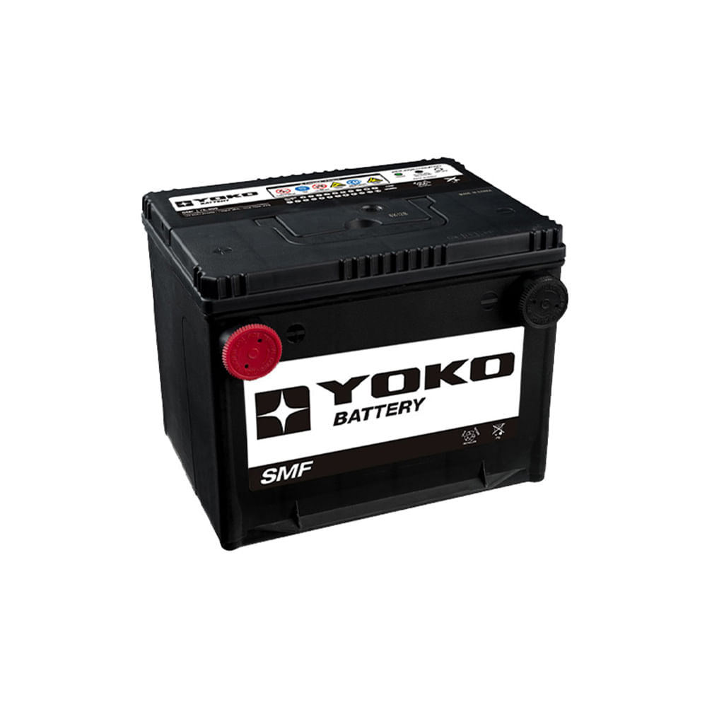 Batería Yoko 75-550 / 75-660 60 Ah 550 CCA · Positivo izquierda