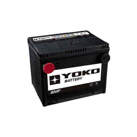 Batería Yoko 75-550 / 75-660 60 Ah 550 CCA · Positivo izquierda