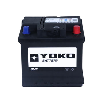 Batería Yoko 54321 55 Ah 460 CCA · Positivo derecha