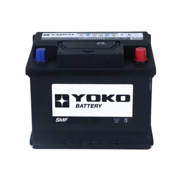 Batería Yoko 56219 62 Ah 550 CCA · Positivo derecha