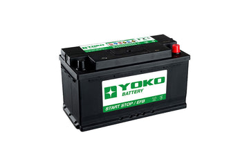 Batería Yoko EFB EC95-L5 95 Ah 850 CCA · Positivo derecha