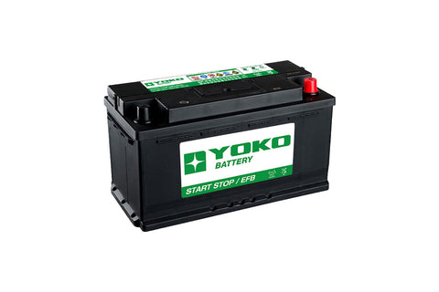 Batería Yoko EFB EC95-L5 95 Ah 850 CCA · Positivo derecha