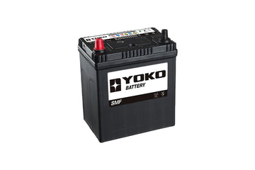 Batería Yoko NS40Z / 40B19R 35 Ah 330 CCA · Positivo izquierda