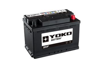 Batería Yoko 57113 71 Ah 650 CCA · Positivo derecha